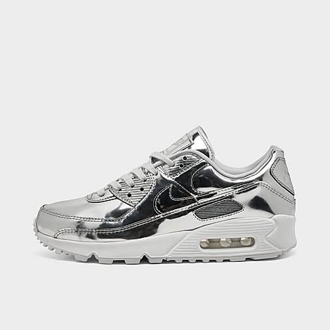 Nike Women's Air Max 90 SP Casual Shoes in Chrome/Pure Platinum/White Size: 6.0 at JD Sports