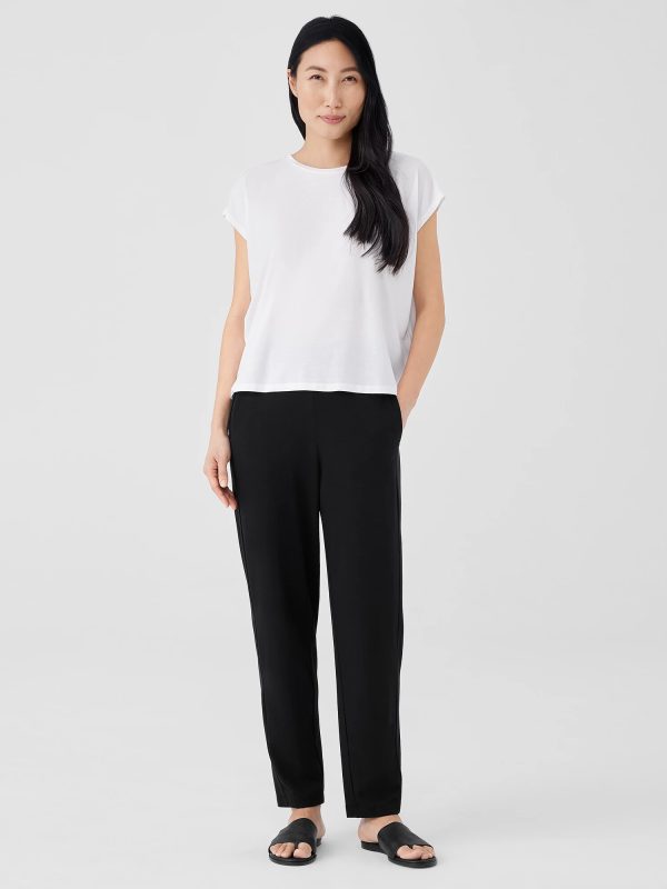 Stretch Jersey Knit Slouchy Pant at EILEEN FISHER