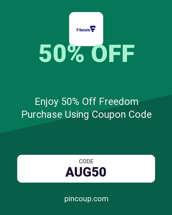 F-Secure | Internet Security & VPN: Enjoy 50% Off Freedom Purchase Using Coupon Code