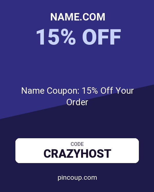 Name.com: Name Coupon: 15% Off Your Order