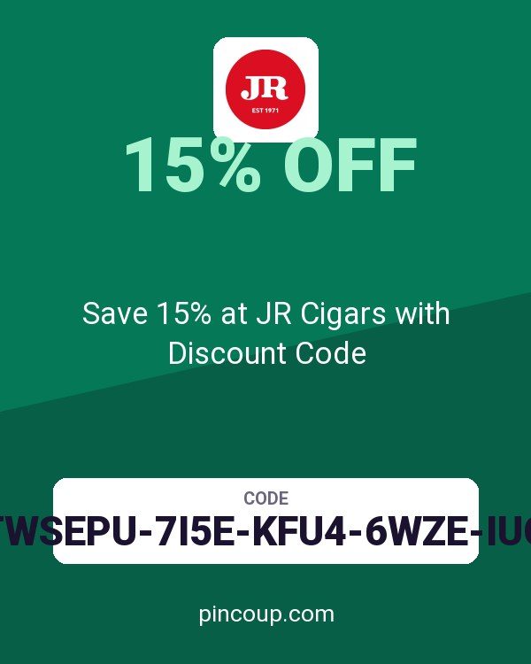 Save 15% at JR Cigars with Discount Code