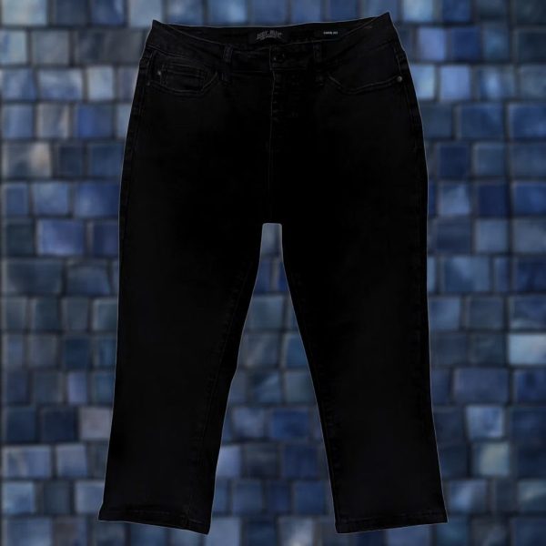 Judy Blue Jeans Capri Womens 5/27 Black Stretch Denim Mid Rise Crop Trendy Modern Casual, Women's at Grailed