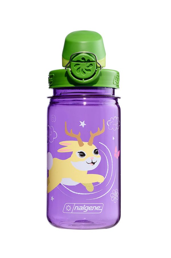 12oz On-The-Fly Kids Lock-Top Bottle with Graphics (Graphic: Fantastical Jackalope) at Nalgene