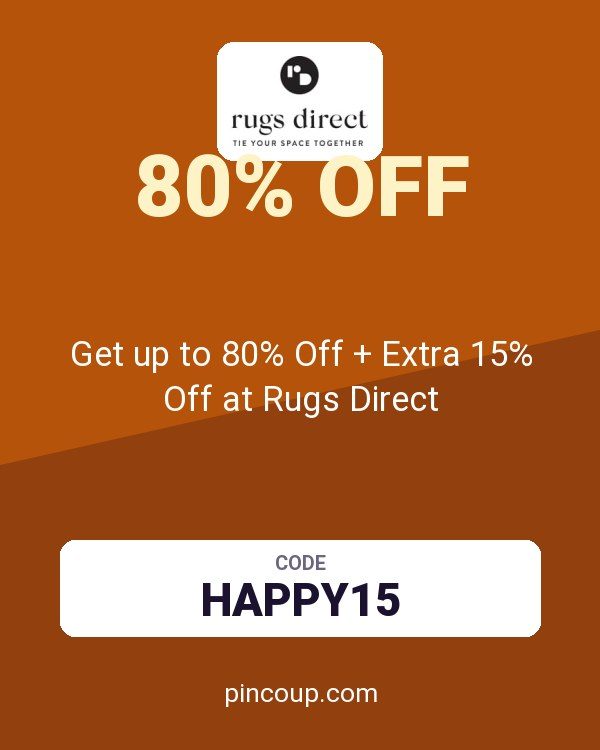 Get up to 80% Off + Extra 15% Off at Rugs Direct