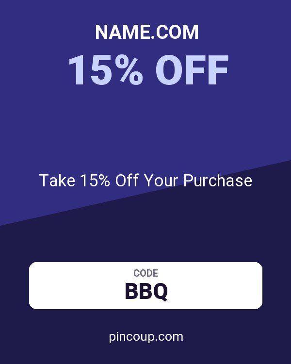 Name.com coupon: Take 15% Off Your Purchase