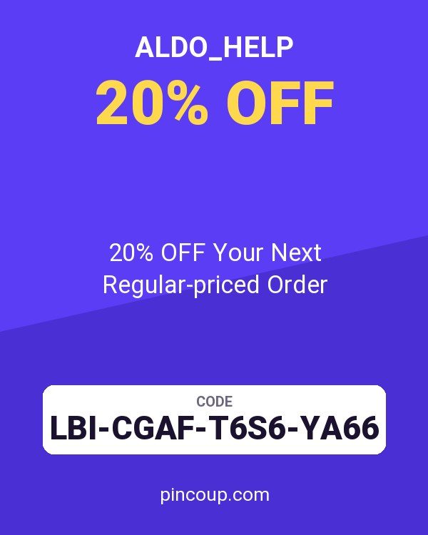 ALDO_Help coupon: 20% OFF Your Next Regular-priced Order