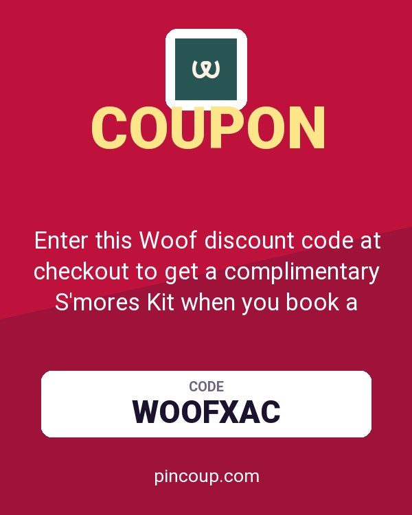 Enter this Woof discount code at checkout to get a complimentary S'mores Kit when you book a stay with Autocamp.