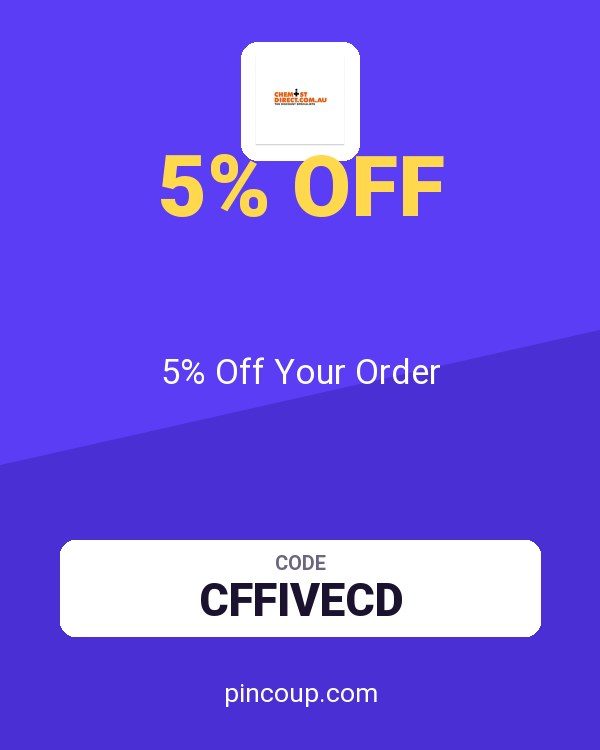 Chemist Direct AU coupon: 5% Off Your Order