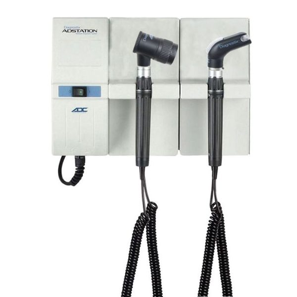ADC Adstation 5613-6 3.5V Wall Throat Illuminator/Dermascope Diagnostic Set at MFI Medical