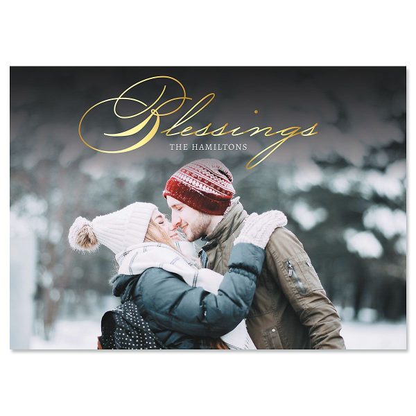 Blessings Photo Christmas Cards - 10 at Current Catalog