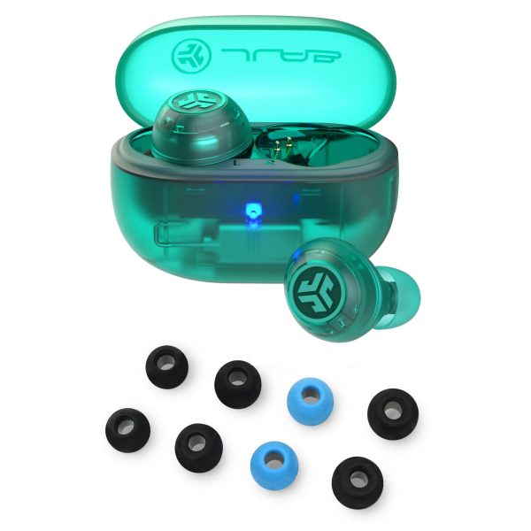 Go Pop ANC Transparent Teal + Tips at JLab Audio