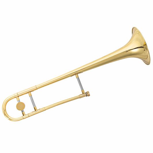 B Flat Trombone Golden Brass with Mouthpiece at Costway