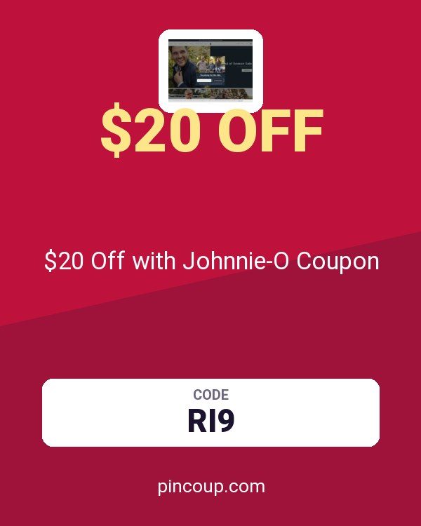 $20 Off with Johnnie-O Coupon