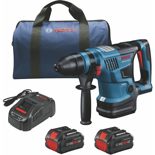 Factory Reconditioned Bosch GBH18V-34CQB24-RT 18V Brushless Lithium-Ion 1-1/4 in. Cordless PROFACTOR SDS-Plus Bulldog Rotary Hammer Kit with 2 Batteries (8 Ah) at 4seating.com