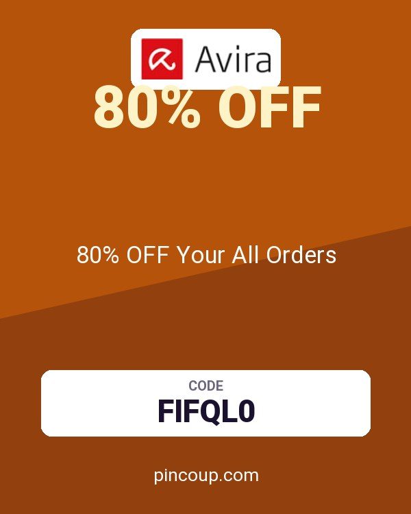 Avira coupon: 80% OFF Your All Orders