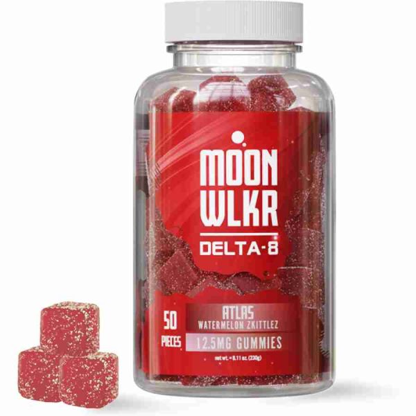 MoonWlkr Watermelon Zkittles Delta 8 Gummies - 50pc (12.5mg) at D8 Super Store
