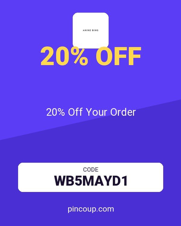 ANINE BING coupon: 20% Off Your Order