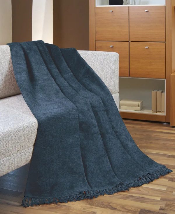 Viscose Chenille Throw Blanket at Pillow Guy
