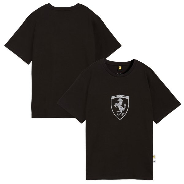 Scuderia Ferrari Shield T-Shirt by Puma - Womens - Black at F1 Store