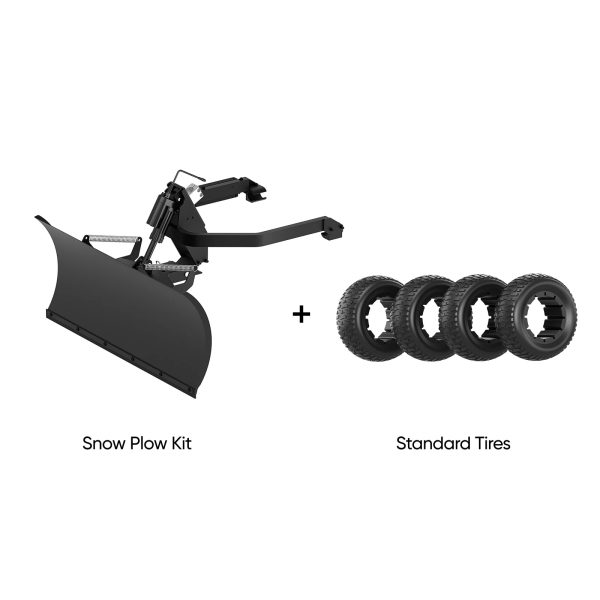 Pre-Order: Mowrator Snow Plow Kit – Fits Only S1 4WD - Snow Plow Kit + 2 Pairs 4WD Standard Tires at Reemo Innovation Limited