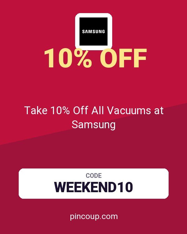 Take 10% Off All Vacuums at Samsung