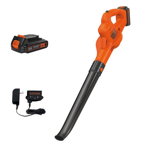 Black & Decker LSW221 20V MAX Lithium-Ion Cordless Leaf Blower Kit (1.5 Ah) at 4seating.com