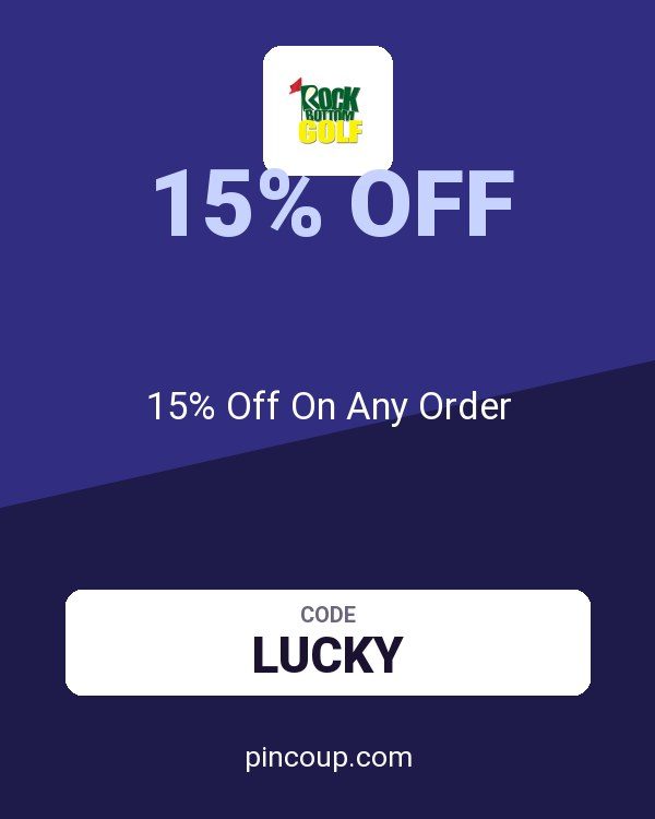 Rock Bottom Golf coupon: 15% Off On Any Order