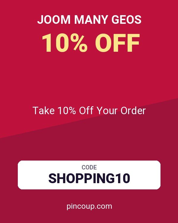 Joom Many GEOs coupon: Take 10% Off Your Order