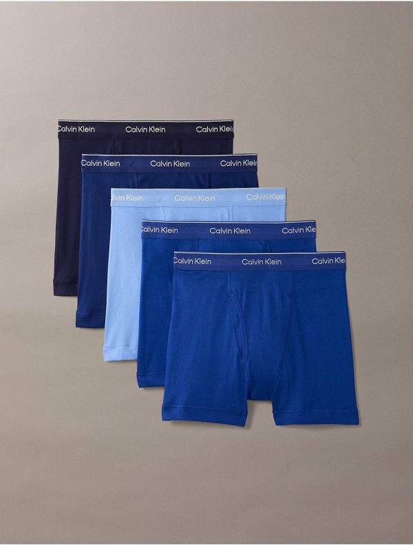 Calvin Klein Men's Cotton Classics 5-Pack Boxer Brief - Multi - S
