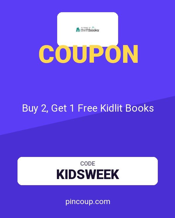 ThriftBooks coupon: Buy 2, Get 1 Free Kidlit Books