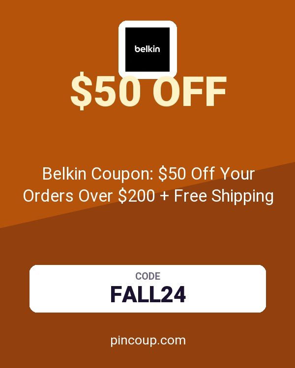 Belkin AU: Belkin Coupon: $50 Off Your Orders Over $200 + Free Shipping