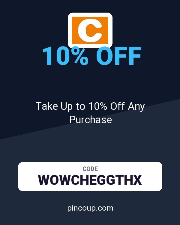 Chegg coupon: Take Up to 10% Off Any Purchase