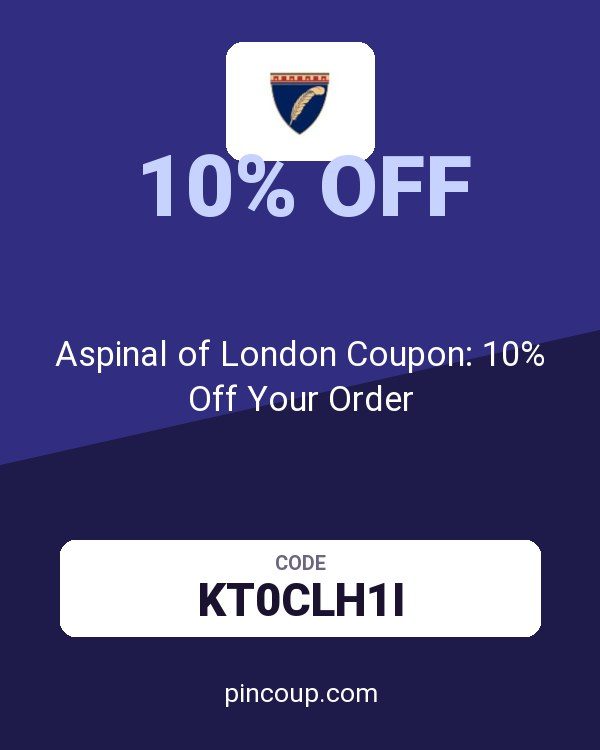 Aspinal of London Coupon: 10% Off Your Order