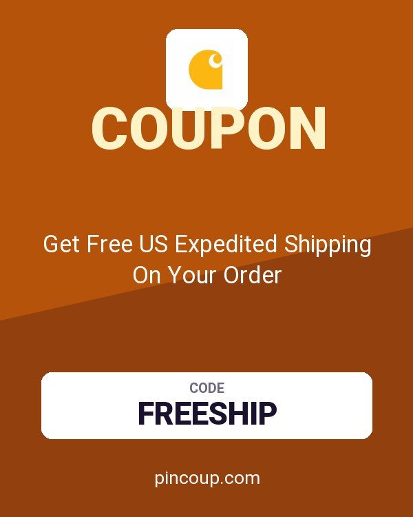 Carhartt coupon: Get Free US Expedited Shipping On Your Order
