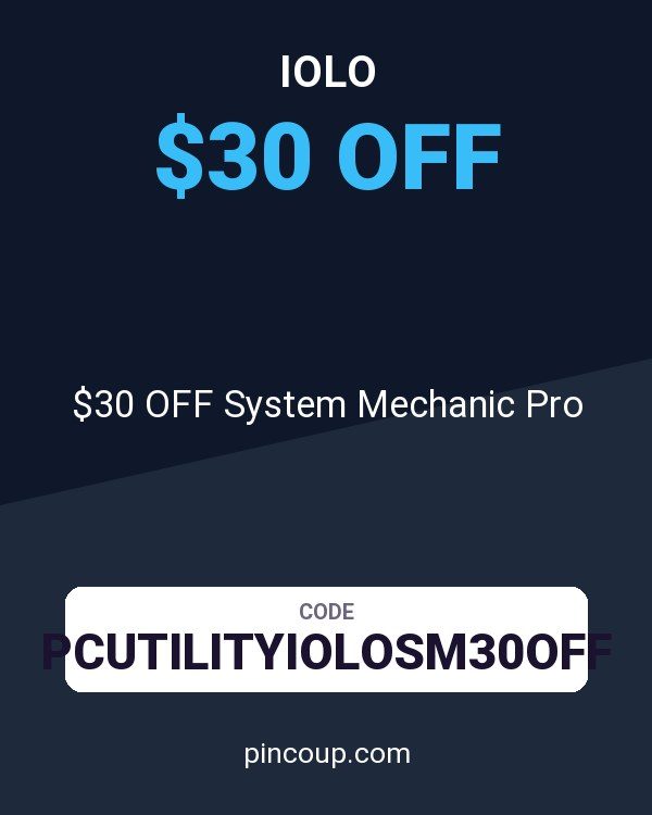 iolo coupon: $30 OFF System Mechanic Pro