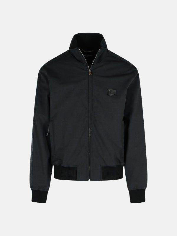 DOLCE & GABBANA Black Wool Blend Jacket at VALICO