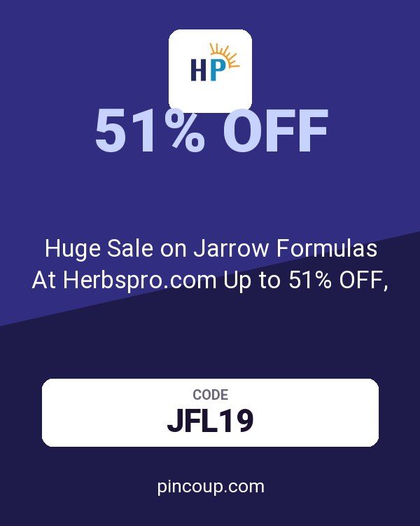 Huge Sale on Jarrow Formulas At Herbspro.com Up to 51% OFF,