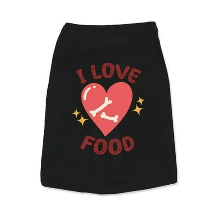 I Love Food Pet Tank Top -Smartprints Designs XX-Large at Walmart.com
