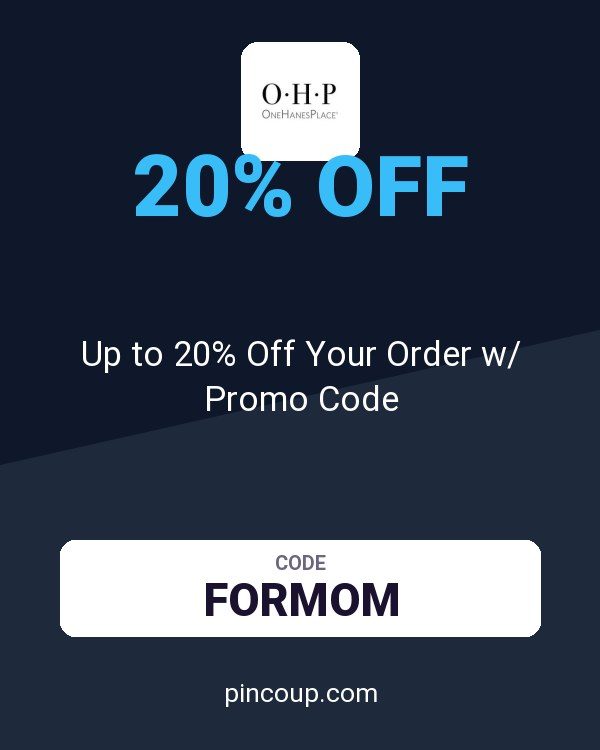 OneHanesPlace.com coupon: Up to 20% Off Your Order w/ Promo Code