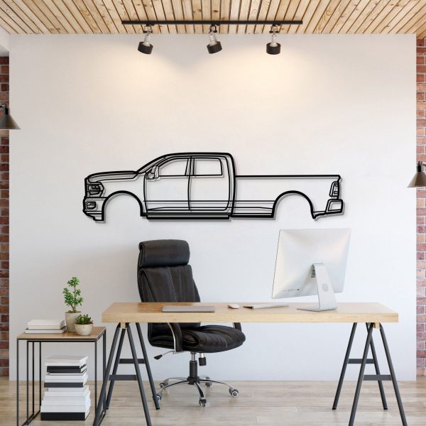2022 RAM 3500 Metal Car Wall Art - MT0810 - 78.3" - 198 cm at Modello Turbo LLC