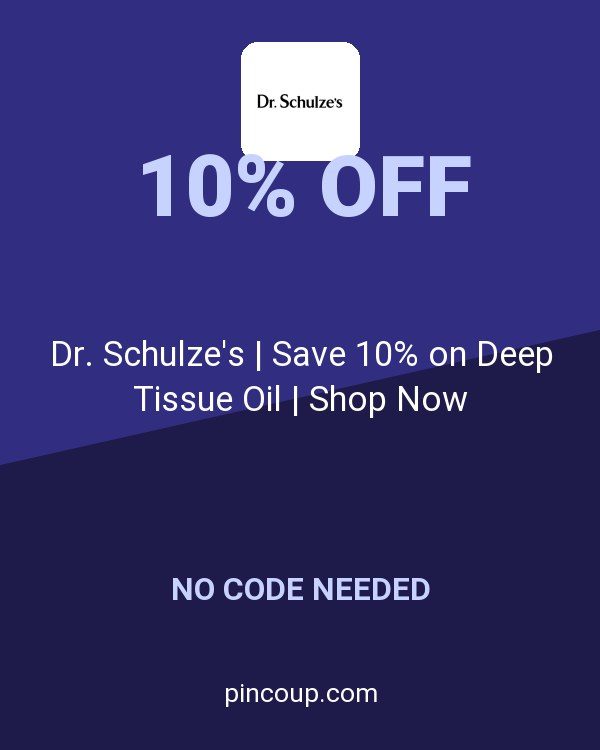 Dr. Schulze's | Save 10% on Deep Tissue Oil | Shop Now