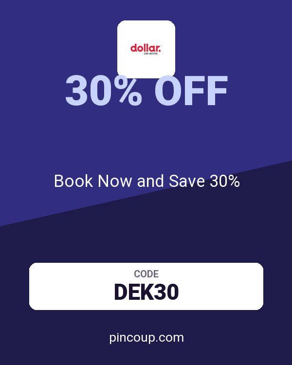 Dollar Rent-a-Car, Inc. coupon: Book Now and Save 30%