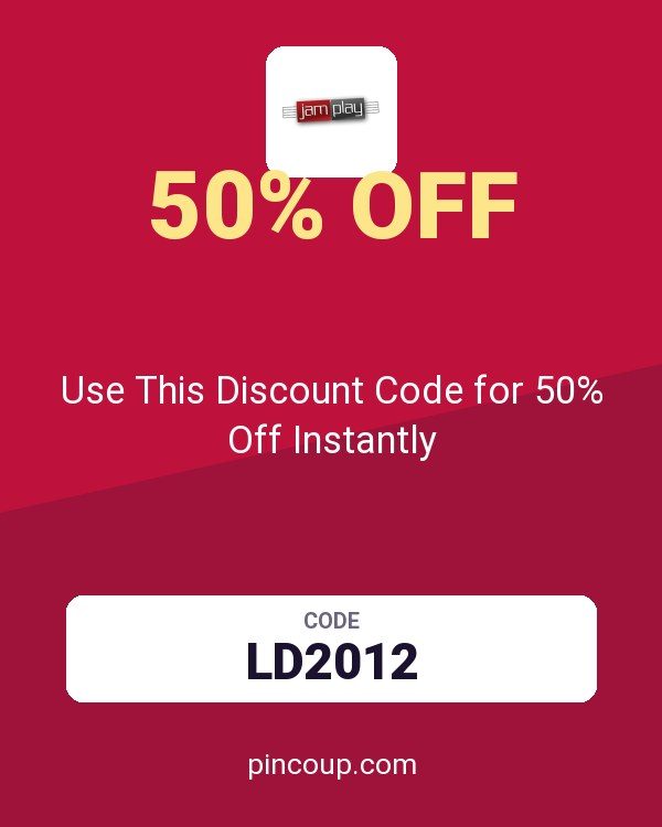 JamPlay coupon: Use This Discount Code for 50% Off Instantly
