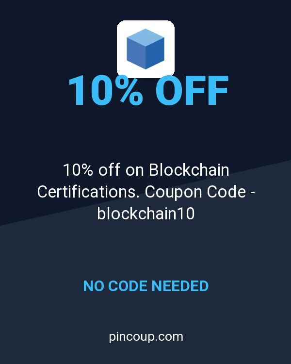 Blockchain Council: 10% off on Blockchain Certifications. Coupon Code - blockchain10