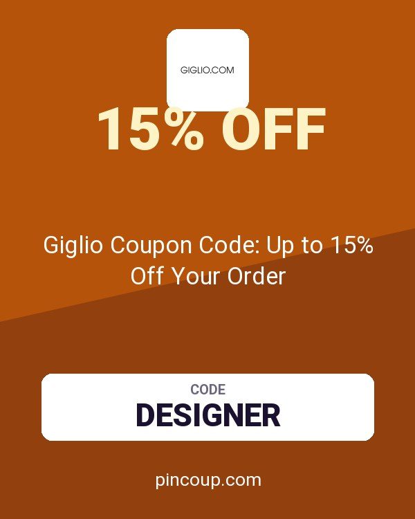 Giglio.com: Giglio Coupon Code: Up to 15% Off Your Order