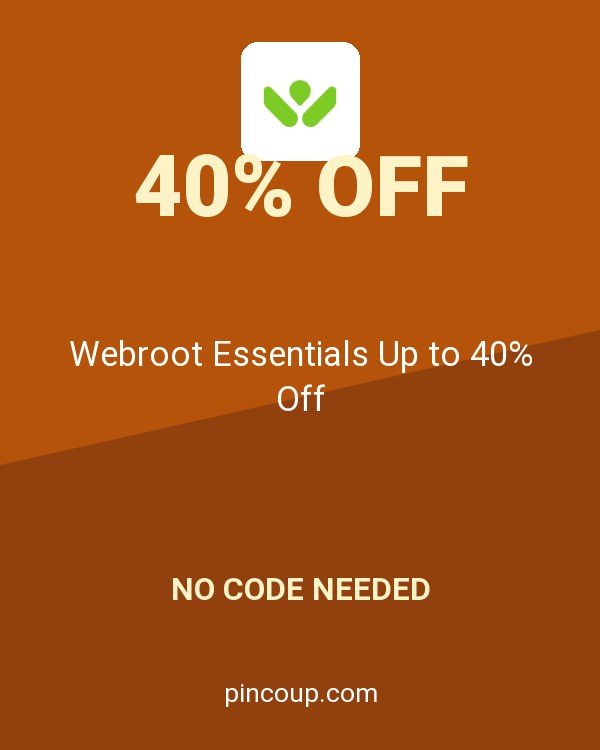 Webroot Inc. coupon: Webroot Essentials Up to 40% Off