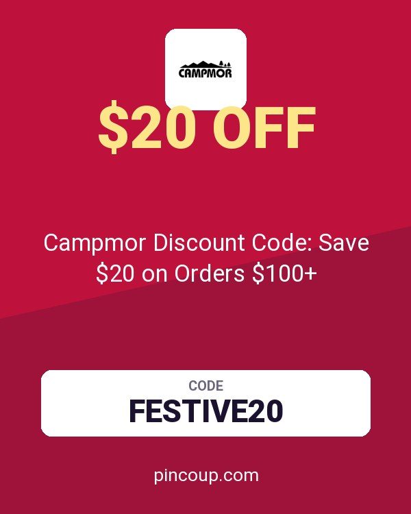 Campmor Discount Code: Save $20 on Orders $100+