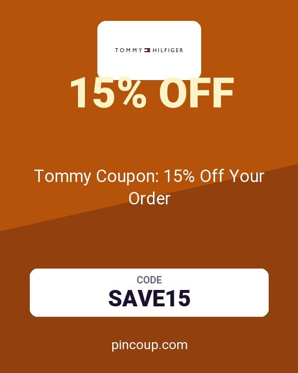 Tommy Coupon: 15% Off Your Order