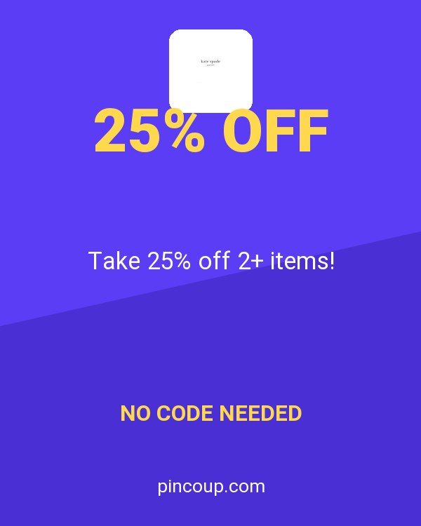 Kate Spade Outlet coupon: Take 25% off 2+ items!