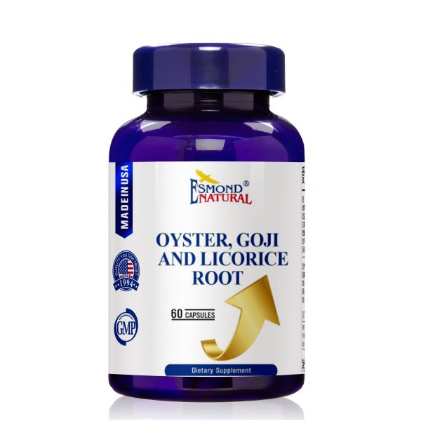 Oyster, Goji & Licorice Root Complex, USA, FDA, GMP, NPAC-60 Capsules at Esmond Natural